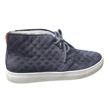 Del Toro Sneaker Chukka Boot Navy Suede Quilted size 13 Made in Italy