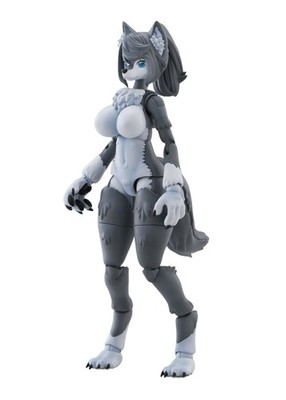 Aoshima Kemopla No.KP-03R Gray Wolf Non-scale Plastic Model Kit Figure