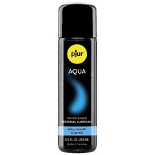 Pjur AQUA Water-Based Personal Lubricant 8.5oz Condom Safe