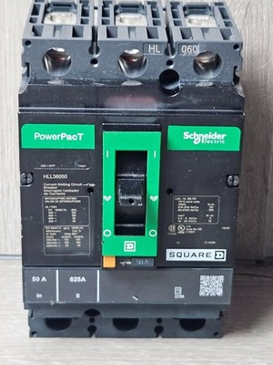 Square D HLL36050 3 Pole Circuit Breaker Schneider Electric - PowerPacT
