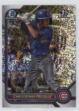 2022 Bowman Draft Chrome Sparkle Refractor Christopher Paciolla #BDC-185 04cw