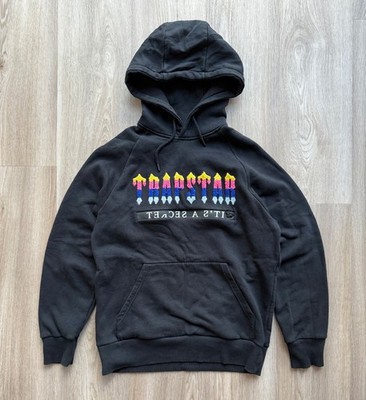 Trapstar London Black Hoodie Big Embroidered Logo