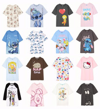 Ladies Character Nightshirt Women 6 - 24 Nightie Pyjama Top Nightwear Primark