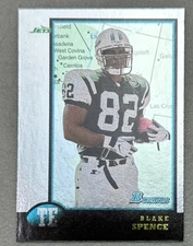 Blake Spence #197, New York Jets, 1998 Bowman Interstate