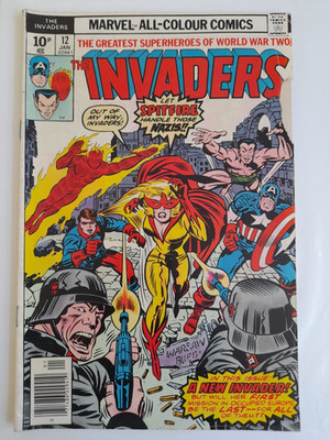 Invaders #12 Jan 1977 gut/sehr guter Zustand 3.0 1. Auftritt von Spitfire