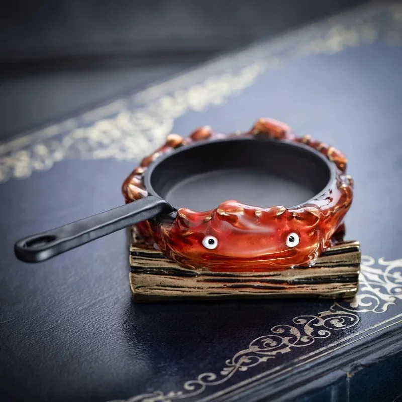 Le Château Ambulant Calcifer plateau à bijoux coupelle résine noir