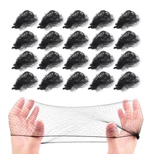 20 PCS Bun Hair Nets Women Stretchy Lightweight Elastic Edge Mesh Invisible H...