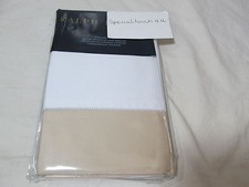 New Ralph Lauren LANGDON Standard Pillow Sham - 624 TC- White/Tan-Beige 130