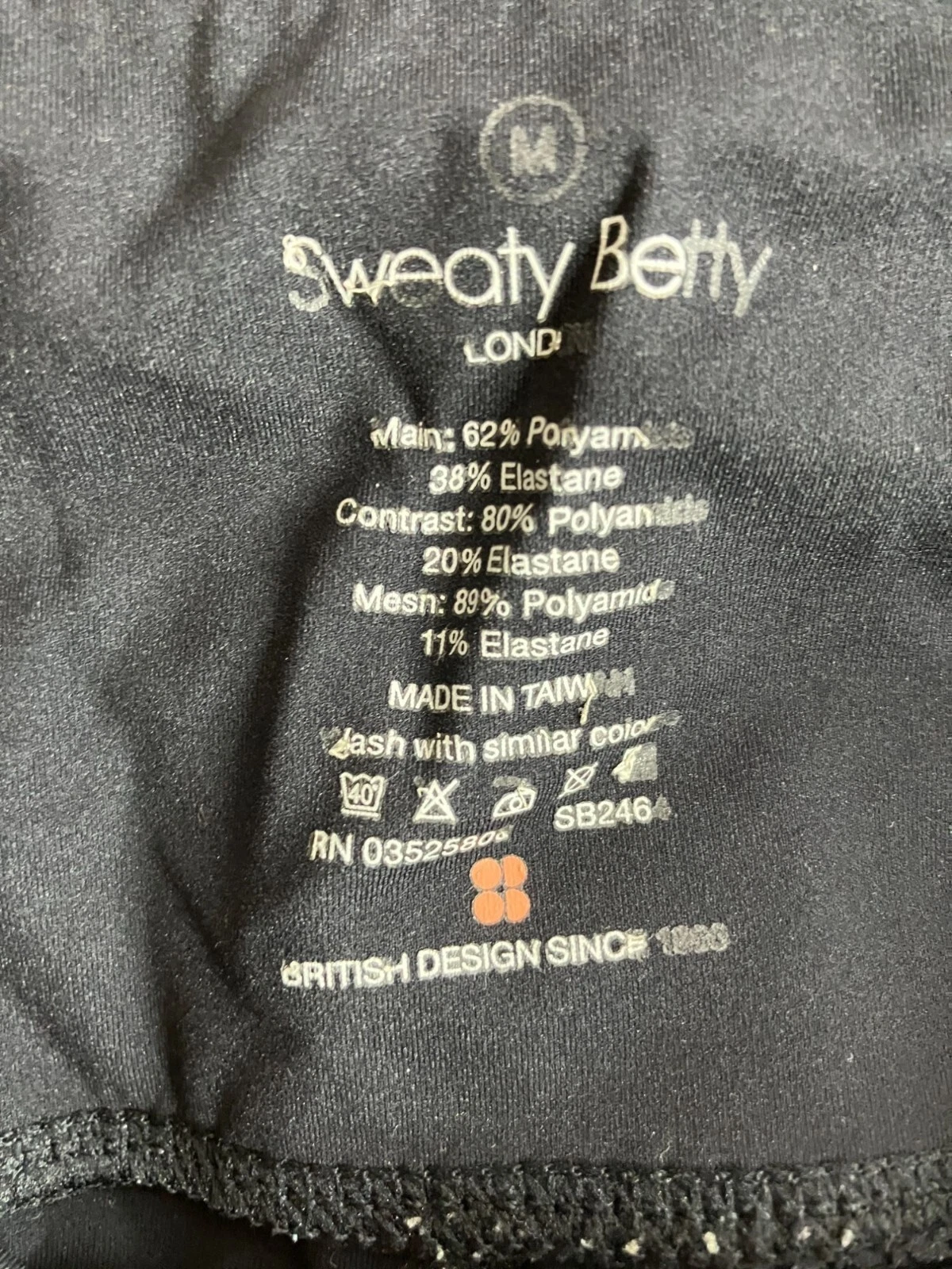 sweaty-betty cropped mesh panel leggings