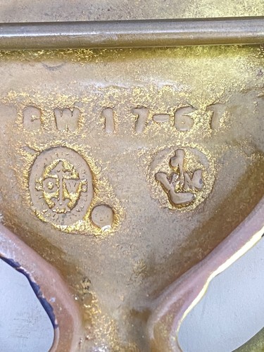 VTG Williamsburg VM Virginia Metalcrafters #17-67 Urn Brass Door Knocker 7.75" - Picture 5 of 9