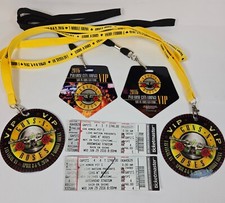 Guns N’ Roses VIP Ticket Stub Set w/ Lanyards Paradise City 6/29/16 Arrowhead