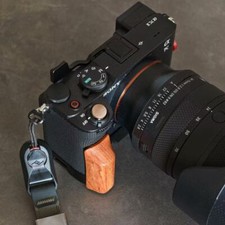 Camera hand grip L solid wood handle base accessory suitable for Sony A7C2/A7CR