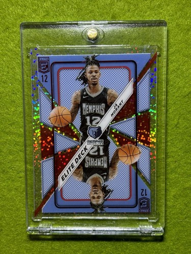 Ja Morant WHITE SPARKLE PRIZM SSP Grizzlies CARD 2023 Elite DECK INTERNATIONAL - Picture 16 of 24