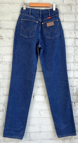 vintage 1980s womens Wrangler jeans dark wash high rise / 26 inch waist - Picture 7 of 8