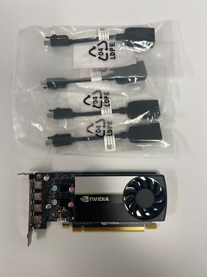 Gaming DELL OEM Nvidia Quadro T1000 4GB GDDR6 4x MiniDP Video Card
