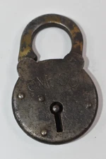 Vintage Antique Omeco Steampunk Padlock