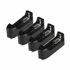 4pcs Wall Universal Battery Charger For 16340 14500 1865 26650 3.7V Li-ion Cell