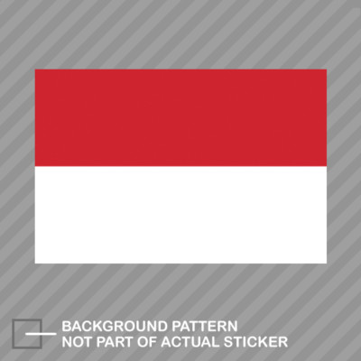 Indonesian Flag Sticker Decal Vinyl Indonesia IDN ID