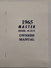 Mooney 1965 Master M20D Owner's Manual-Reproduction