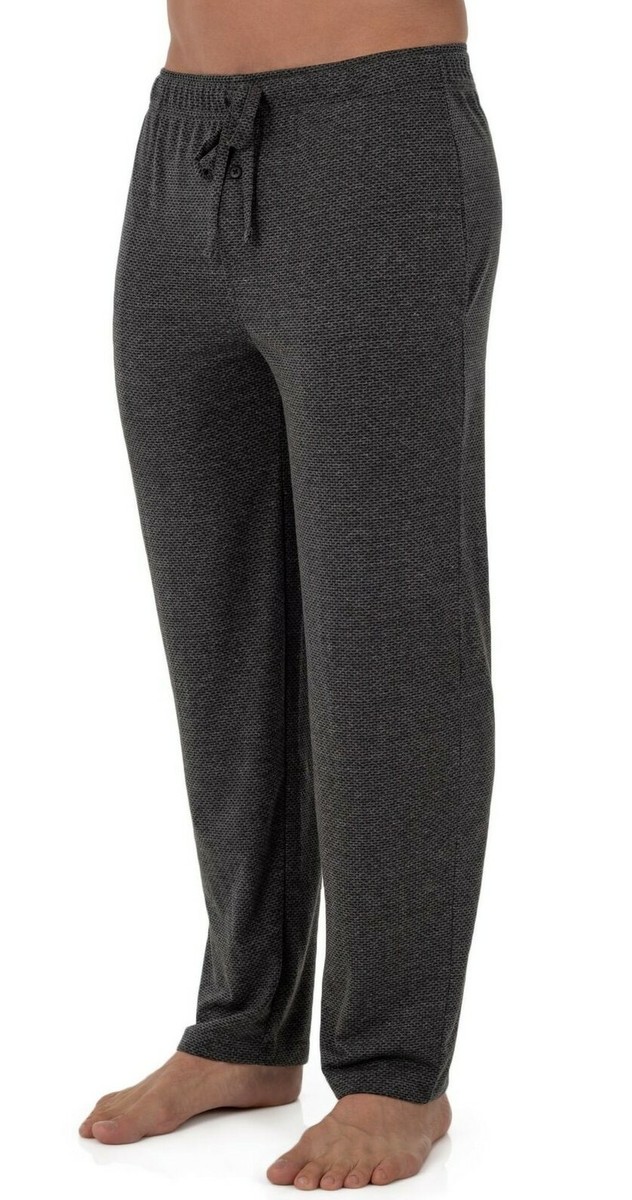 Pantalon De Nuit Homme Fruit Of The Loom - Taille M, Gris Heather, Jersey En Polyester, Coupe Regular