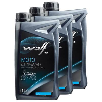 Motoröl Wolf MOTO 4T 29136 SAE 15W-50 3 X 1 Liter Cectek/Herkules 2015