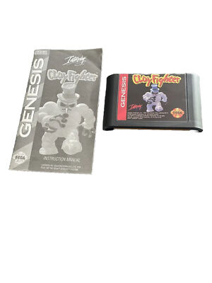 Sega Genesis Clay Fighter 16 Bit Game Cartridge And Instruction Manual Tested
