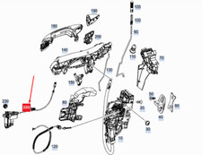 MERCEDES-BENZ GLE W167 LH Door Electrical Closing Assist A1677600900