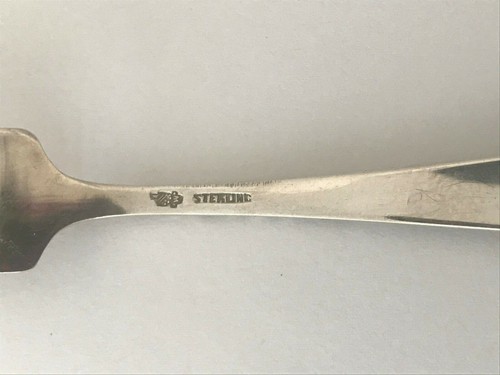 Southern Rose Lemon Fork Repousse Sterling Silver 1933 Manchester Silver 4 7/8" - Picture 7 of 8