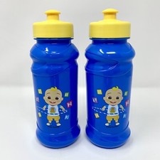 Cocomelon Sport Pull Top Water Bottle 16 Oz Lot of 2 JJ Kids Blue Boys