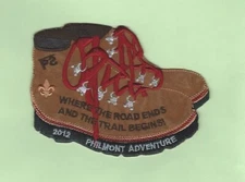 PHILMONT 2012 LEATHER BOOT ADVENTURE PATCH