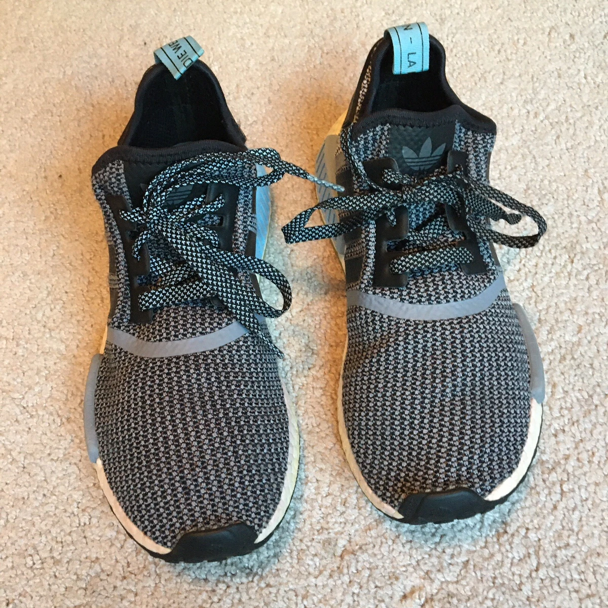 Adidas NMD R1 Clear Blue S79159 Mens Size 8.5 Boost Sneakers
