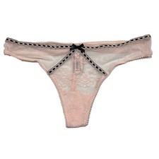 NWT VICTORIA'S SECRET Dream Angels Thong Sz M-L-XL-XXL Pink Lace Black