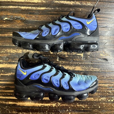 air vapormax plus blue and black