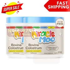 2 PACK OF Miracle Moo Mother Natures Bovine Colostrum 60 SV, FREE SHIPPING