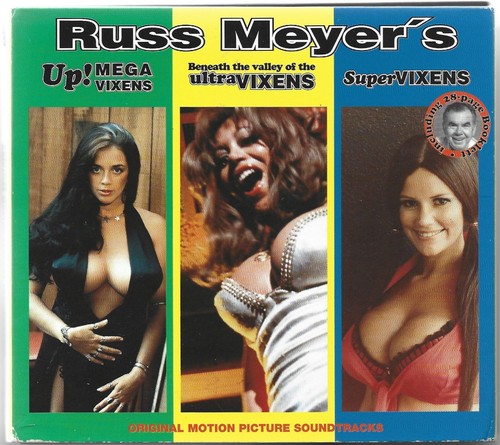 Russ Meyer Ścieżki dźwiękowe Megavixens/Ultravixens/Supervixens CD Nude Vixens Broszura - Zdjęcie 1 z 13