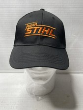 Team Stihl Black Orange Mesh SnapBack Baseball Cap Farming Agriculture Tools