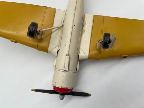 Vintage Tin Plate Plane T-6 Texan Harvard Large 60cms Wingspan. G8 - Picture 11 of 14