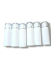 3.4 Oz 100ml White Airless Cosmetic Cream Pump Bottle Travel Size Dispenser R...