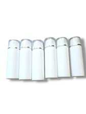 3.4 Oz 100ml White Airless Cosmetic Cream Pump Bottle Travel Size Dispenser R...