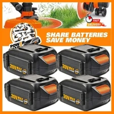 PACK For Worx 20V PowerShare 6.0 Ah Battery WA3575 WA3520 WA3675 WA3674 20 Volt