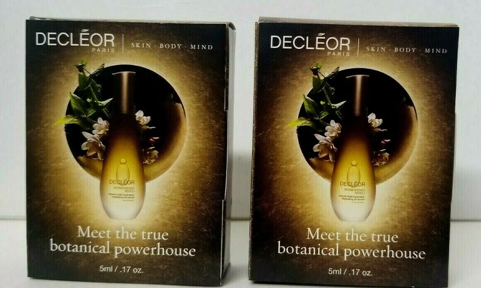 Paquete de 2 sueros de aceite hidratante DECLEOR Skin Body Mind Aromessence Neroli 0,17 fl oz ea Foto 4 de 4