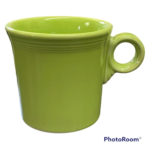 Fiesta Coffee Mug Chartreuse Ring Handle Contemporary Post 86 Homer Laughlin HLC
