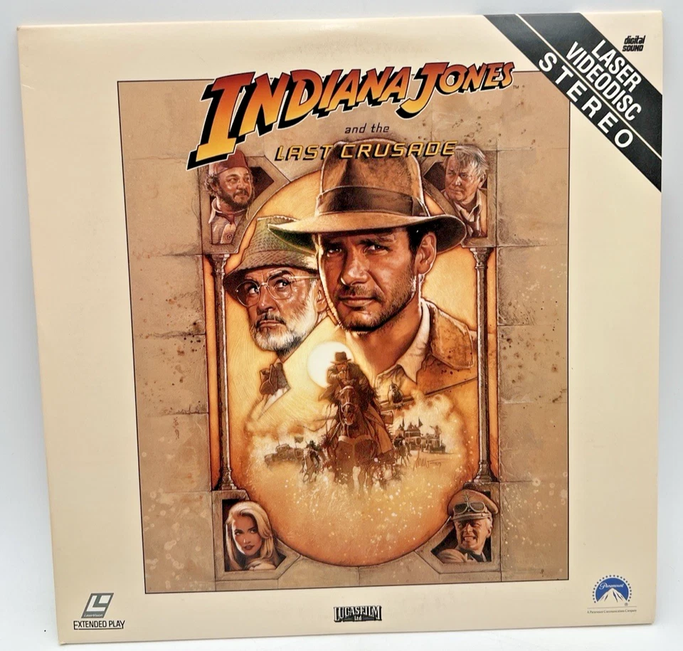 INDIANA JONES RAIDERS OF THE LOST ARK, TEMPLE OF DOOM, LAST CRUSADE LASERDISCS - Imagem 3 de 4