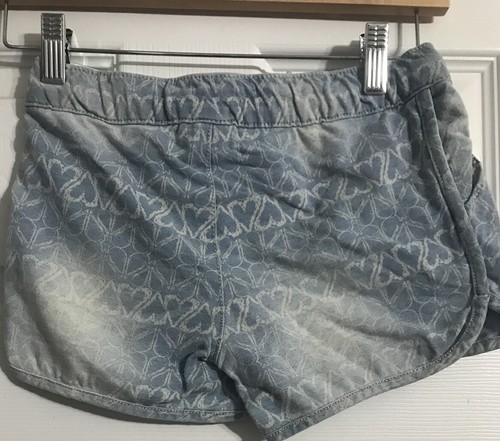Cat and Jack Girls Pull On Printed Denim Shorts Jack Denim Wash - Picture 4 of 4