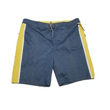 Goodfellow NWT Men's Board Shorts Swimsuit Sz 36 Gray, Yellow, White