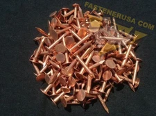 1" SMOOTH Plain Shank Copper Roofing Nails 11 gauge 3/4lb (approx. 170 pcs)
