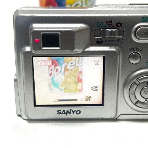 Sanyo Xacti DSC-S4 Digital Camera Silver AA Battery Powered Used Japan Tested - Picture 4 of 11