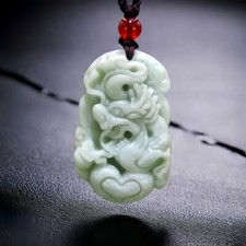 Green Natural Real Jade Chinese Zodiac Pendant Necklace Gift Luxury Gemstones