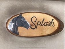 Hand Painted Horse Pony Stable Door Name Plate  Plaque personalised