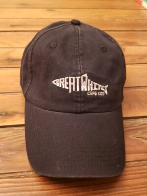 Great Whites Cape Cod Hat Mens One Size Black Strapback Cap Embroidered Cuffys
